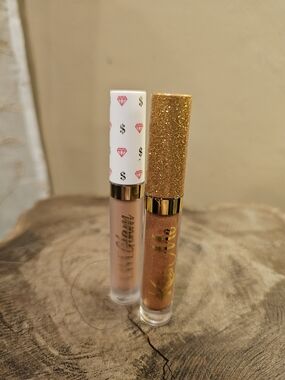 Live Glam Sparkling Gold & Milk Chocolate Matte Liquid Lipstick Duo